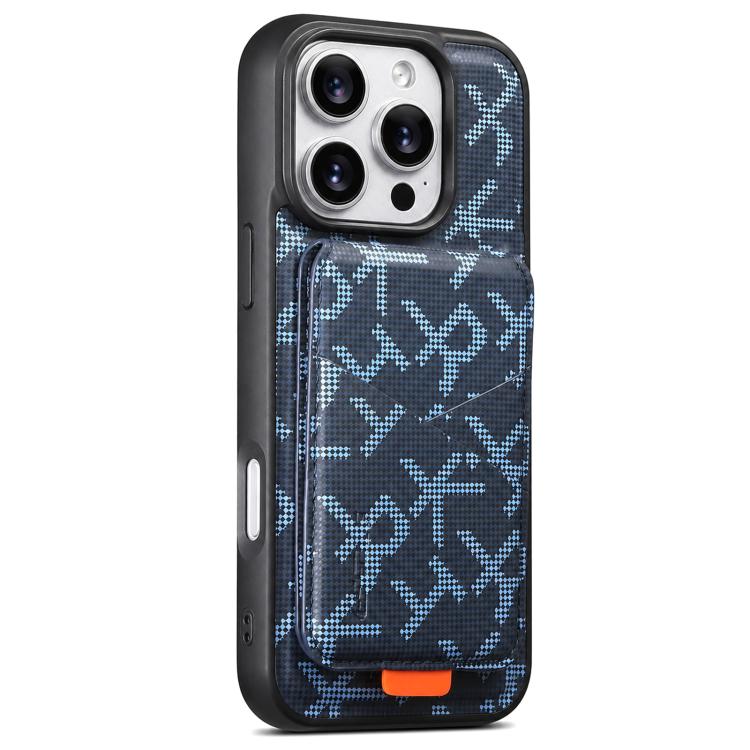 ESEBLE E5 - Porta carte staccabile con motivo a lettere, custodia magnetica RFID per telefono, For iPhone 17 Pro Max, For iPhone 17 Pro, For iPhone 17, For iPhone 16 Pro Max, For iPhone 16 Pro, For iPhone 16