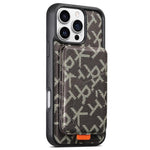 ESEBLE E5 - Porta carte staccabile con motivo a lettere, custodia magnetica RFID per telefono, For iPhone 17 Pro Max, For iPhone 17 Pro, For iPhone 17, For iPhone 16 Pro Max, For iPhone 16 Pro, For iPhone 16