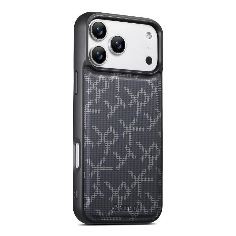 ESEBLE E5 - Porta carte staccabile con motivo a lettere, custodia magnetica RFID per telefono, For iPhone 15 Pro Max, For iPhone 15 Pro, For iPhone 15