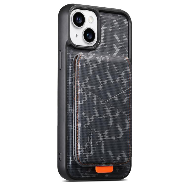 ESEBLE E5 - Porta carte staccabile con motivo a lettere, custodia magnetica RFID per telefono, For iPhone 15 Pro Max, For iPhone 15 Pro, For iPhone 15