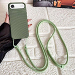 Custodia magnetica per telefono con texture in tessuto tecnico, pulsante AI e tracolla., For iPhone 17, For iPhone Air, For iPhone 16 Pro Max, For iPhone 16 Pro