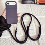 Custodia magnetica per telefono con texture in tessuto tecnico, pulsante AI e tracolla., For iPhone 17, For iPhone Air, For iPhone 16 Pro Max, For iPhone 16 Pro