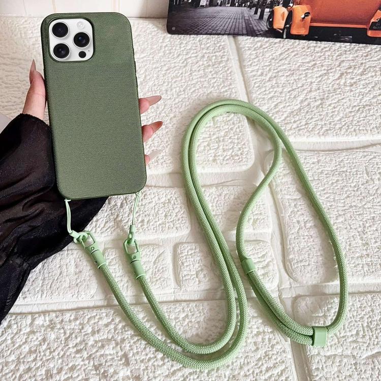 Custodia magnetica per telefono con texture in tessuto tecnico, pulsante AI e tracolla., For iPhone 17, For iPhone Air, For iPhone 16 Pro Max, For iPhone 16 Pro