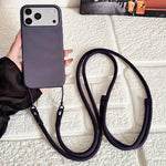 Custodia magnetica per telefono con texture in tessuto tecnico, pulsante AI e tracolla., For iPhone 17 Pro Max, For iPhone 17 Pro