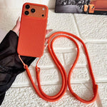 Custodia magnetica per telefono con texture in tessuto tecnico, pulsante AI e tracolla., For iPhone 17 Pro Max, For iPhone 17 Pro