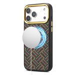 Custodia per telefono magnetica Senior A28+1 con motivo ricamato etnico., For iPhone 17 Pro Max, For iPhone 17 Pro, For iPhone 16 Pro Max, For iPhone 16 Pro