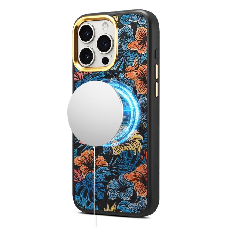 Custodia per telefono magnetica Senior A28+1 con motivo ricamato etnico., For iPhone 17 Pro Max, For iPhone 17 Pro, For iPhone 16 Pro Max, For iPhone 16 Pro