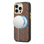 Custodia per telefono magnetica Senior A28+1 con motivo ricamato etnico., For iPhone 15 Pro Max, For iPhone 15 Pro