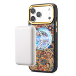 Custodia per telefono magnetica Senior A28+1 con motivo ricamato etnico., For iPhone 15 Pro Max, For iPhone 15 Pro