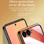 Custodia per telefono pieghevole SULADA con elegante texture romboidale e cordino., For Galaxy Z Flip8 5G