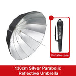 Diffusore riflettore per studio fotografico Godox, UB-85S Black Silver Umbrella, UB-85S Black Silver Umbrella with Softbox, UB-105S Black Silver Umbrella, UB-105S Black Silver Umbrella with Softbox, UB-130S Black Silver Umbrella                        ...