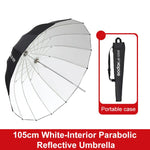 Diffusore riflettore per studio fotografico Godox, UB-85S Black Silver Umbrella, UB-85S Black Silver Umbrella with Softbox, UB-105S Black Silver Umbrella, UB-105S Black Silver Umbrella with Softbox, UB-130S Black Silver Umbrella                        ...