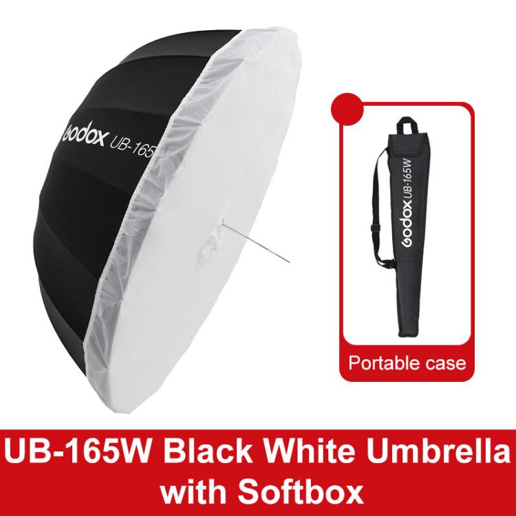 Diffusore riflettore per studio fotografico Godox, UB-85S Black Silver Umbrella, UB-85S Black Silver Umbrella with Softbox, UB-105S Black Silver Umbrella, UB-105S Black Silver Umbrella with Softbox, UB-130S Black Silver Umbrella                        ...