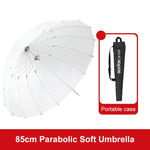 Diffusore riflettore per studio fotografico Godox, UB-85S Black Silver Umbrella, UB-85S Black Silver Umbrella with Softbox, UB-105S Black Silver Umbrella, UB-105S Black Silver Umbrella with Softbox, UB-130S Black Silver Umbrella                        ...