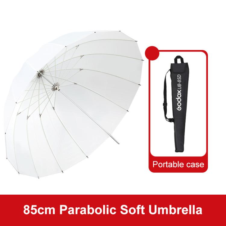 Diffusore riflettore per studio fotografico Godox, UB-85S Black Silver Umbrella, UB-85S Black Silver Umbrella with Softbox, UB-105S Black Silver Umbrella, UB-105S Black Silver Umbrella with Softbox, UB-130S Black Silver Umbrella                        ...