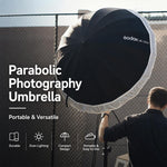 Diffusore riflettore per studio fotografico Godox, DPU-85T Reflect Umbrella Sotfbox, DPU-105T Reflect Umbrella Sotfbox, DPU-130T Reflect Umbrella Sotfbox, DPU-165T Reflect Umbrella Sotfbox, DPU-85BS Black Silver Softbox Reflector                       ...