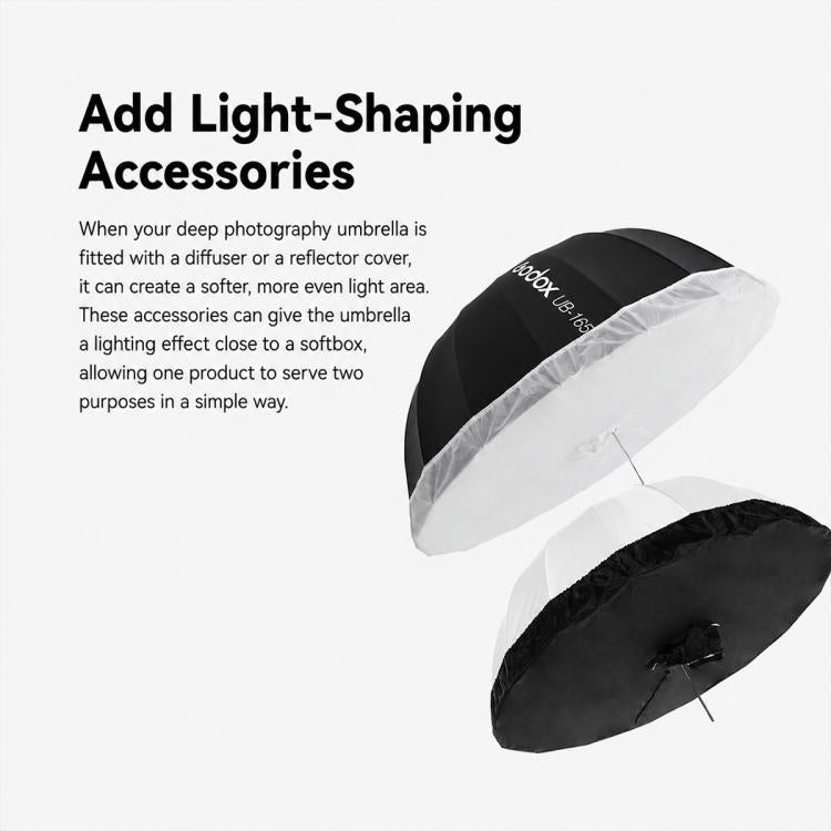 Diffusore riflettore per studio fotografico Godox, DPU-85T Reflect Umbrella Sotfbox, DPU-105T Reflect Umbrella Sotfbox, DPU-130T Reflect Umbrella Sotfbox, DPU-165T Reflect Umbrella Sotfbox, DPU-85BS Black Silver Softbox Reflector                       ...