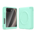 Custodia per telefono integrata in ecopelle con chiusura magnetica centrale., For Galaxy Z Fold8 5G, For Galaxy Z Flip8 5G