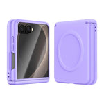 Custodia per telefono integrata in ecopelle con chiusura magnetica centrale., For Galaxy Z Fold8 5G, For Galaxy Z Flip8 5G