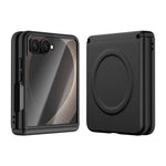 Custodia per telefono integrata in ecopelle con chiusura magnetica centrale., For Galaxy Z Fold8 5G, For Galaxy Z Flip8 5G