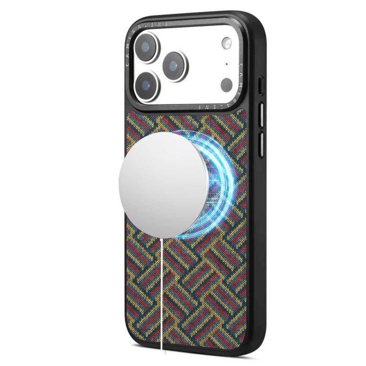 Custodia magnetica con motivo etnico per iPhone 17 Pro Max