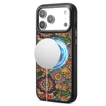 Custodia magnetica con motivo etnico per iPhone 17 Pro Max