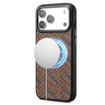 Custodia magnetica con motivo etnico per iPhone 17 Pro Max