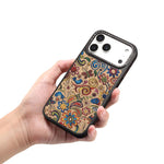 Custodia magnetica con motivo etnico per iPhone 17 Pro Max