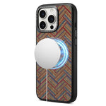 Custodia magnetica con motivo etnico per iPhone 17 Pro Max