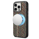 Custodia magnetica con motivo etnico per iPhone 17 Pro Max