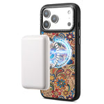 Custodia magnetica con motivo etnico per iPhone 15 Pro Max