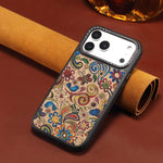 Custodia magnetica con motivo etnico per iPhone 15 Pro Max
