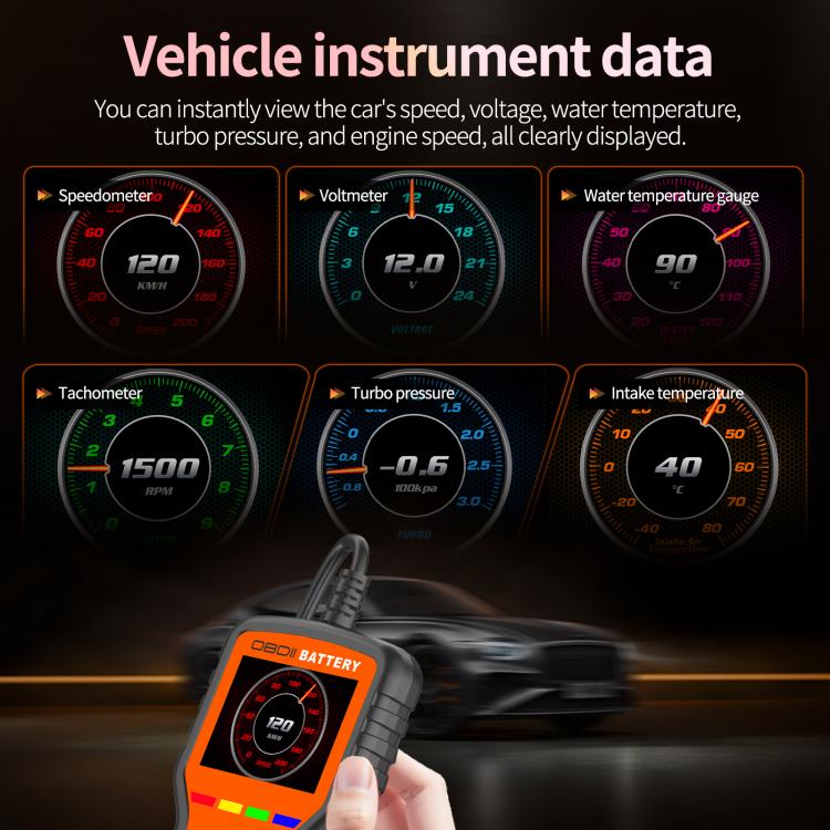 K2 Pro 2 in 1 Strumento diagnostico OBDII per auto - Tester batteria, K2 Pro