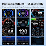 P27 Tachimetro multifunzione LCD HD OBD2 GPS, P27