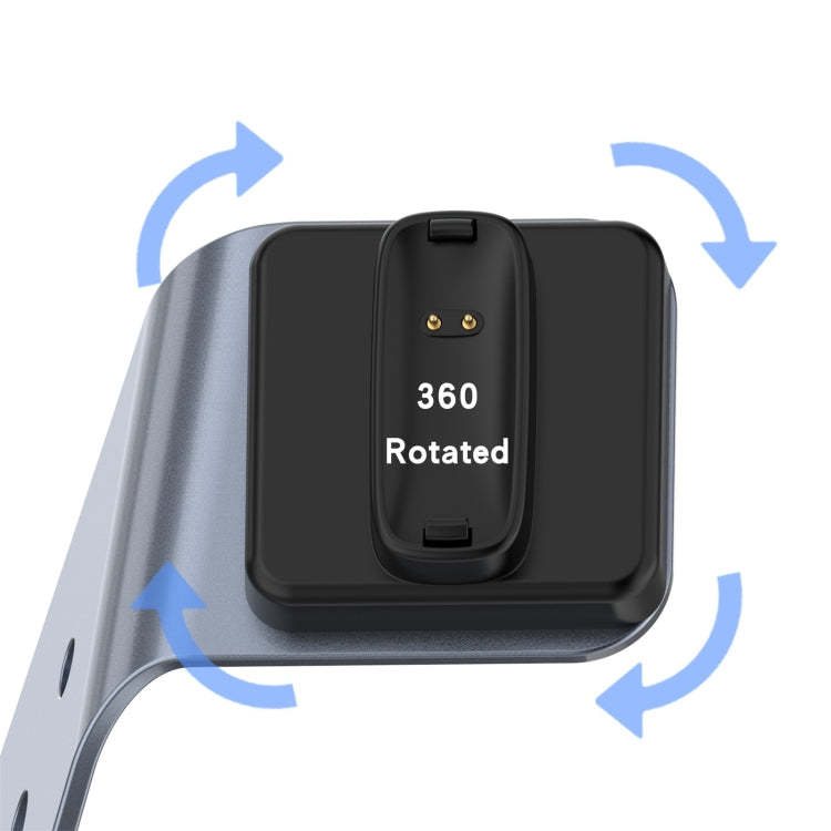 Per Fitbit Inspire 2 Supporto per caricabatterie in lega di alluminio con protezione chip, supporta la ricarica rapida, For Fitbit Inspire 2