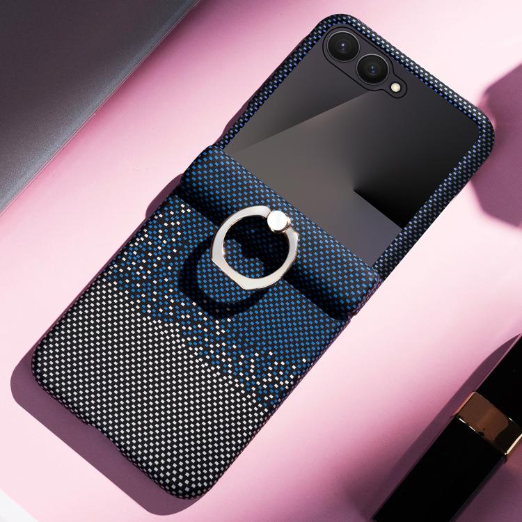 Custodia per telefono antiurto integrata con pellicola protettiva a quadri arcobaleno., For Galaxy Z Flip8 5G