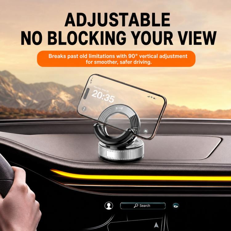 Supporto per telefono da auto con ventosa F9 per navigazione e utilizzo su scrivania, Basic Model, Parking Number Plate