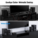 Kit trasmettitore e ricevitore audio wireless AU5810 a 5,8 GHz, supporta la trasmissione fino a 100 m.