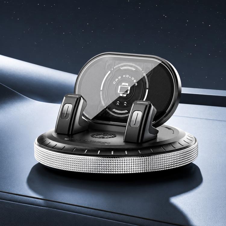 Supporto per telefono da console centrale auto D5 con base girevole e ventosa.