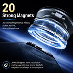 Supporto magnetico per telefono P7 con anello girevole a 360 gradi e texture in fibra di carbonio.