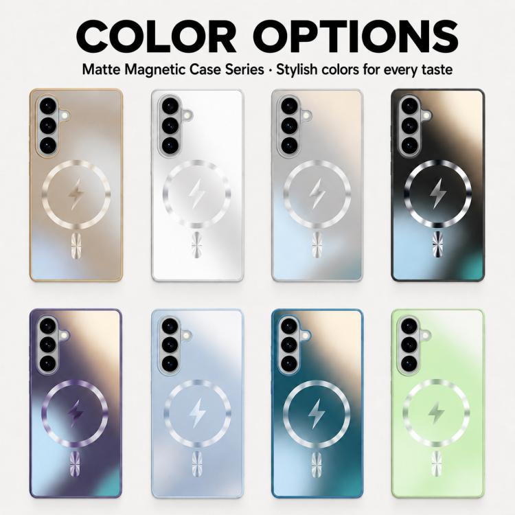 Custodia magnetica per telefono con placcatura sottovuoto, For Galaxy S26+ 5G, For Galaxy S26 Ultra 5G, For Galaxy S26 5G