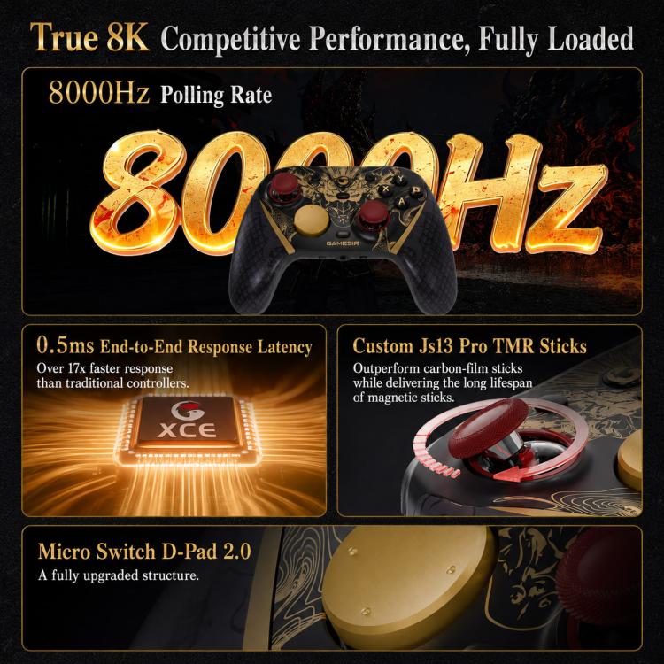 GameSir G7 Pro 8K Controller di gioco Bluetooth wireless
