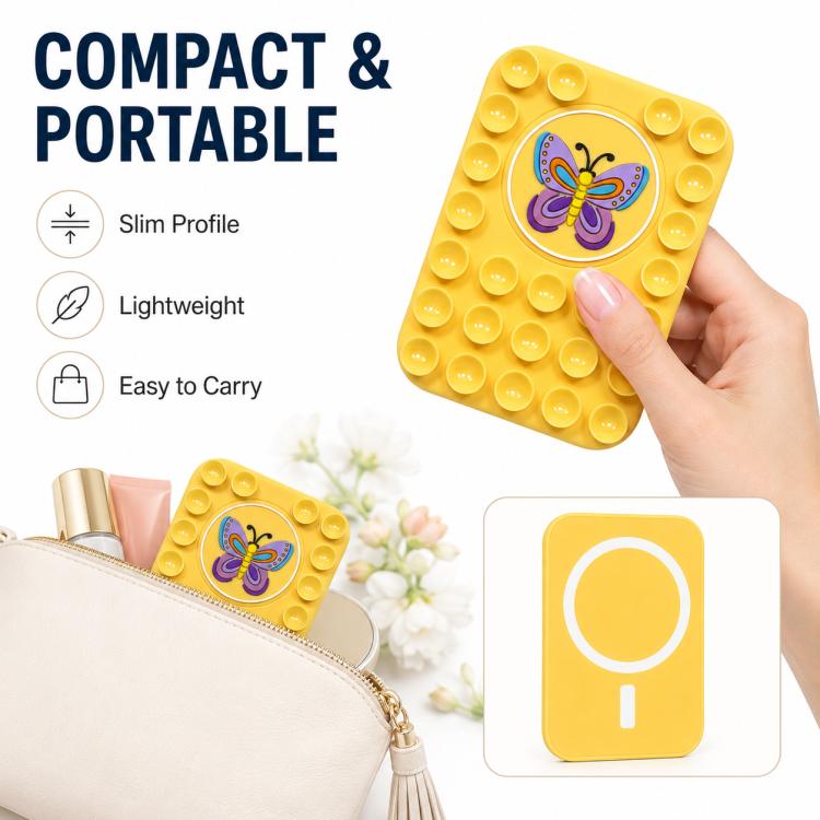 Supporto magnetico in silicone per telefono a forma di farfalla