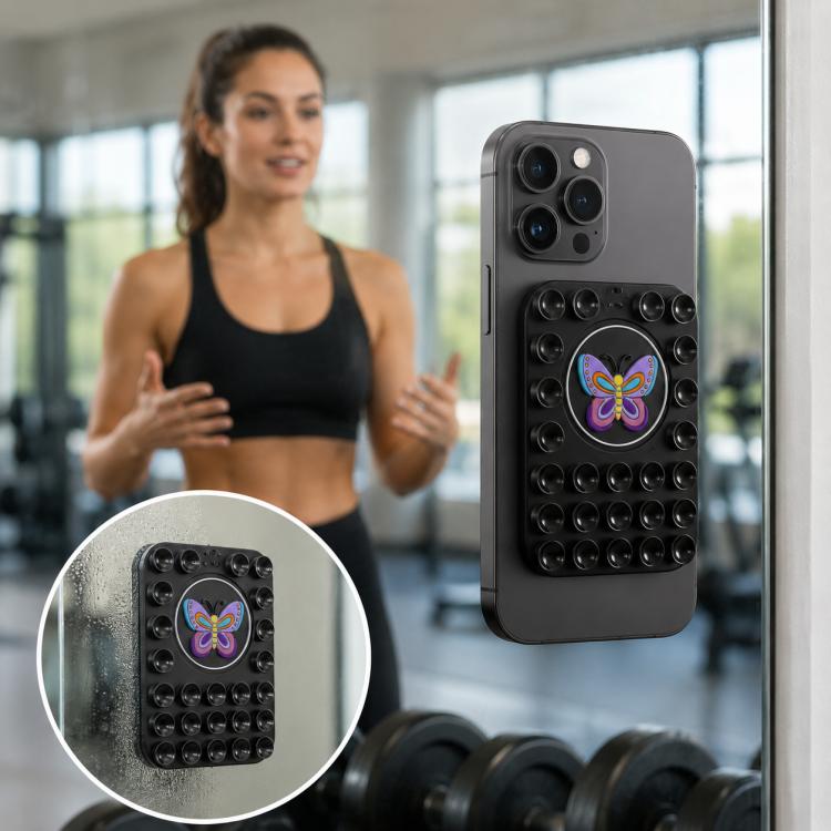 Supporto magnetico in silicone per telefono a forma di farfalla