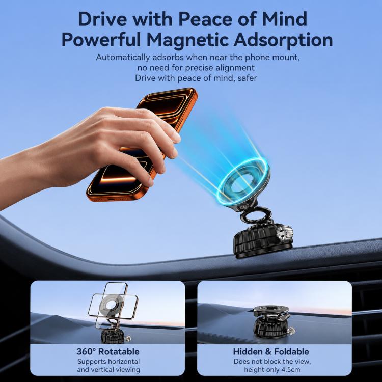 Supporto magnetico a ventosa S21 per telefono da auto, supporto universale per navigatore per auto