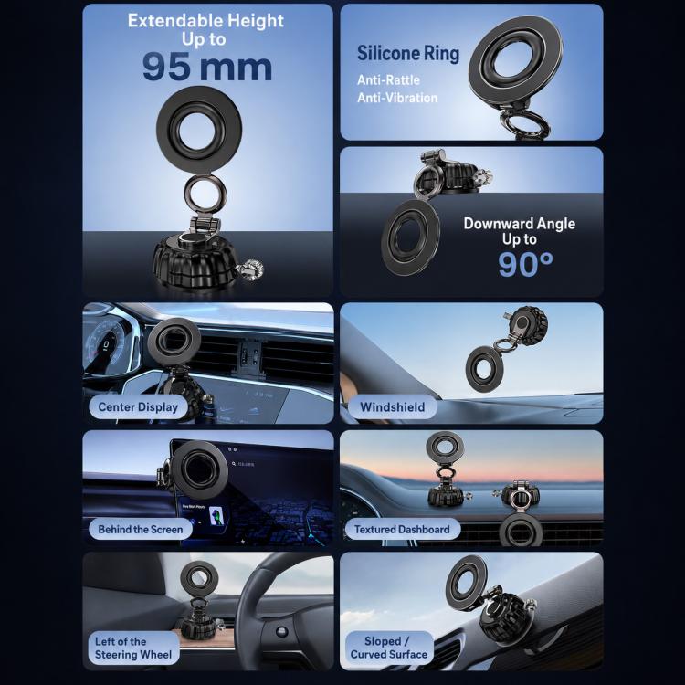 Supporto magnetico a ventosa S21 per telefono da auto, supporto universale per navigatore per auto