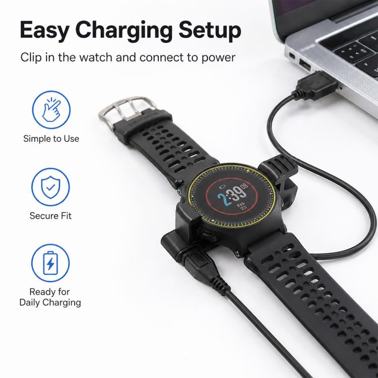 Caricabatterie USB per smartwatch xDfind, For Garmin Forerunner 225, For Garmin Forerunner 220