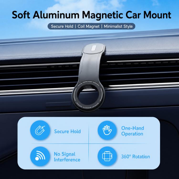Supporto magnetico flessibile CZ-19 per telefono da cruscotto auto