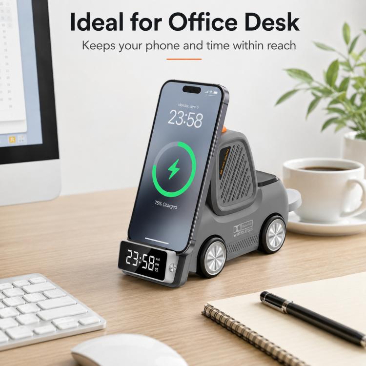 Caricabatterie wireless multifunzionale 6 in 1 con supporto da sc