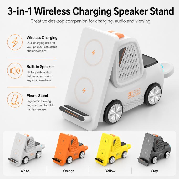 Caricabatterie wireless multifunzionale 5 in 1 con supporto da sc